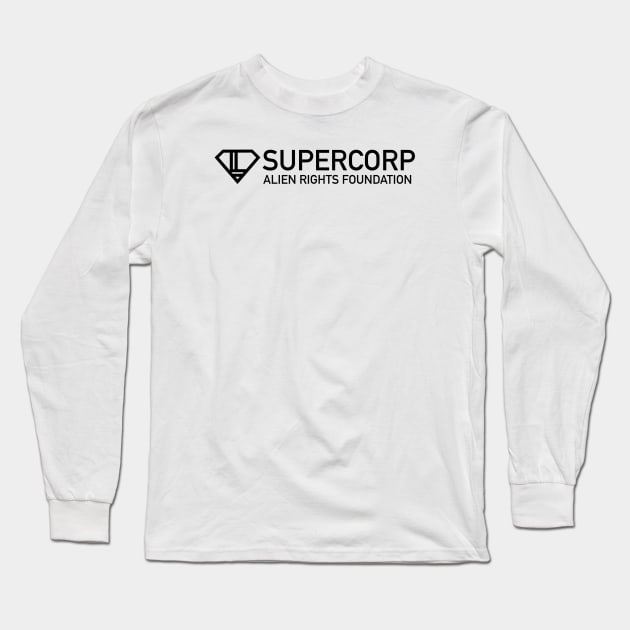 Supercorp Alien Rights Foundation Long Sleeve T-Shirt by slomotionworks